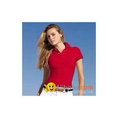 Women’s short sleeve blank polo shirtspicture1