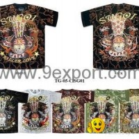 Hip Hop Skull Fashion Fear Tattoo Rock Music T-Shirt