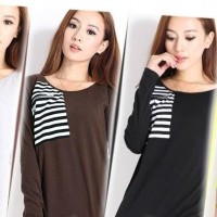 the latest popular women long seleeve t-shirts,cotton t-shirs for sale