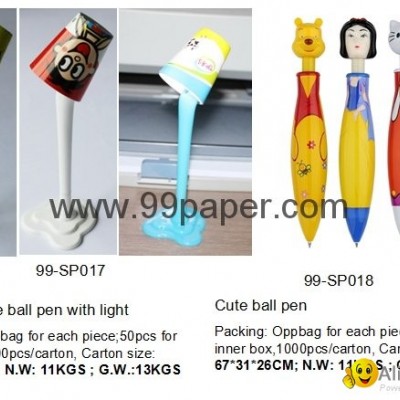 cute lamp shape ball penpicture1