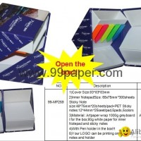 Notepad with box holder