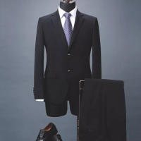 OEM Slim-fit suit in patterned virgin wool with buttonhole