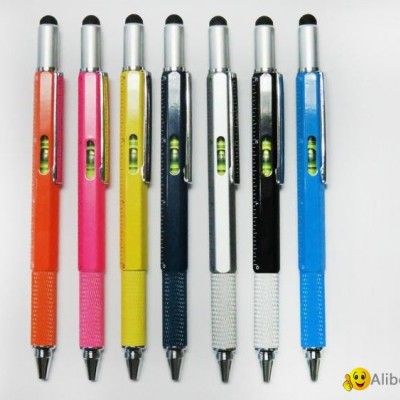 5 In 1 Multi function Tool stylus pens metal multi-purpose Tool ballpoint penspicture1