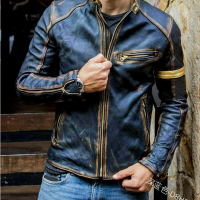 Foreign trade Amazon Europe and America men's men's leather clothing men's strol