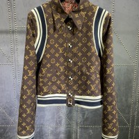 aisley and monogram reversible wool bomber 1A823C
