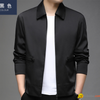 Sheep leather leather stitching jacket men's autumn 2021 lapel high-quality jack