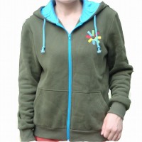 Custom zip up fleece hoodie