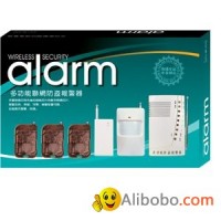 Wireless infrared telephone security alarm system