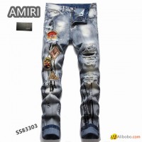 Amiri Distressed Paint Splattered Jeans Amiri Jeans Patchwork AMIRI Black Crysta