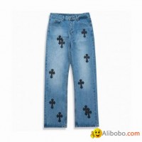 Cheap Chrome Hearts jeans Men Chrome hearts denim pants