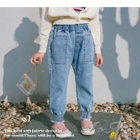 Girls jeans new spring and autumn thin section girls children's clothing spring