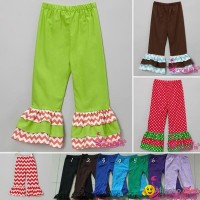 Hot sale Polka dot Baby Pants Girls Ruffle Pants child pants