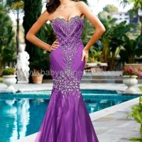 New Sexy Sweetheart Mermaid Rhinestones Evening Dresses