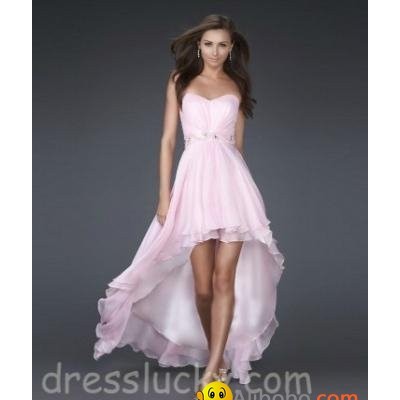 jovani prom dress short high low pink cocktail dress free shippinpicture1