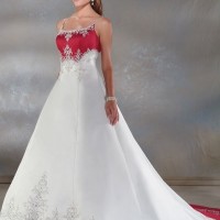 Cheap custom made satin wedding dresses