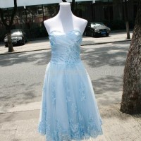 Ready To ship US size 6,8 Ball Gown Sweetheart Light Blue Homecoming Dress