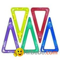 Triangle Plastic safe Magnetic building block toys