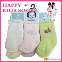 100% cotton towel children socks