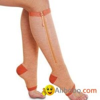 Copper infused support  open toe socks