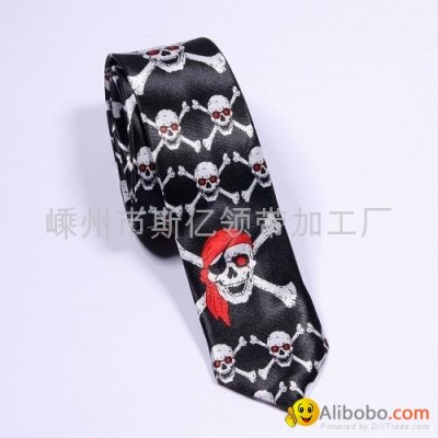 100% Polyester Printed Necktie /Satin Fabric printed necktiepicture1