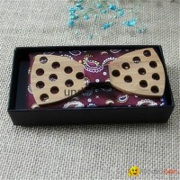 wholesale custom  self  wooden kids bow tie