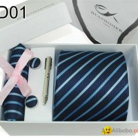 20 Patterns 1200 Needle Jacquard Polyester Neckties Sets