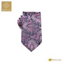 Popular Woven Jacquard Paisley Pattern Business Mens Polyester Neck Tie