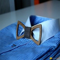 New Design fashion customized wooden bow tie for wedding