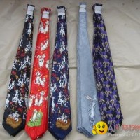 poly printed tie