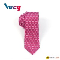 2018 Hot Red Silk Regular Pattern Neck Ties for Man