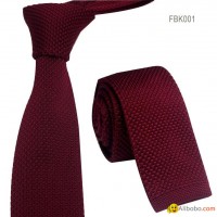 Solid Colors Knitted Neckties