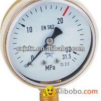 63mm Bottom Screw Window Oxygen Pressure Gauge