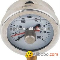 63mm 2.5" Radial Silicone Oil Filled Manometer Bayonet Type
