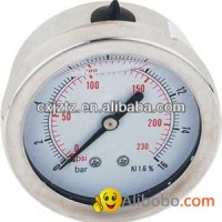 63mm 2.5" Back Silicone Oil Filled Pressure Gauge Bayonet Type