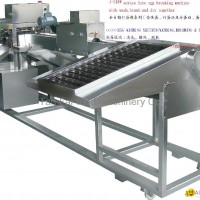 Auto egg breaker with wash and break