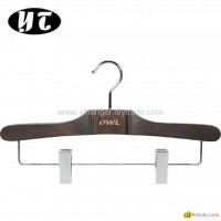 HW-07 beech wooden pants clips hangers