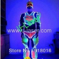 Led luminous costume performance wear clothes luminous led light emitting cloth