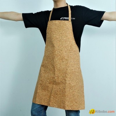 Cork Fabric Apron Made of Natural Cork  Vegan Fabricpicture1