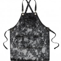 High quality Unisex Denim Bib Apron 100% Cotton Apron Black Denim Apron