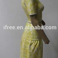 New arrival fashion cocktail bodycon dress short sleeve 2 piece bandage dress