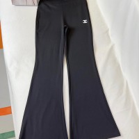 New high elasticity flared pants custom yoga elastic fabric casual sports pants