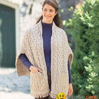 jacquard poncho