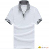 Custom Mens Polo Shirt Promotional White Cotton Polo Shirt Factory