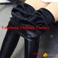 sexy lady black pu leggings tights wholesale
