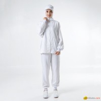 White Long Sleeve High-quality Food Factory Worker Uniform